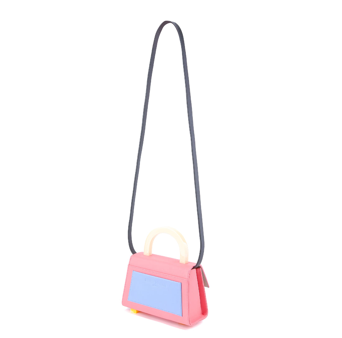 Diva Satchel Bag with Strap • Peach Blossom