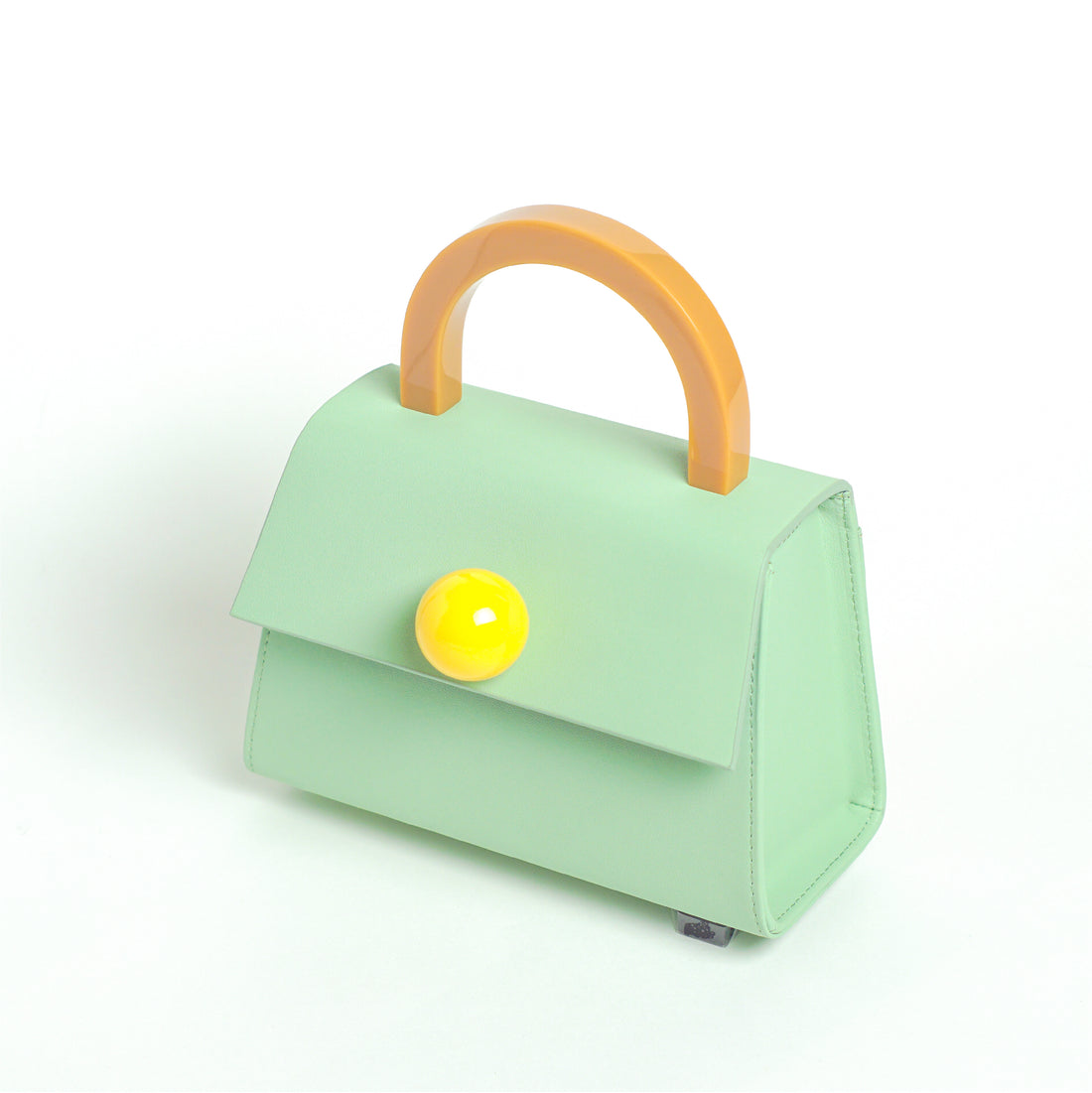 Diva Satchel Bag with Strap • Light Mint
