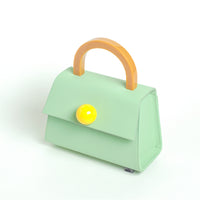 Diva Satchel Bag with Strap • Light Mint