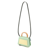 Diva Satchel Bag with Strap • Light Mint