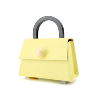 Diva satchel Bag with Strap • Lemon Sorbet