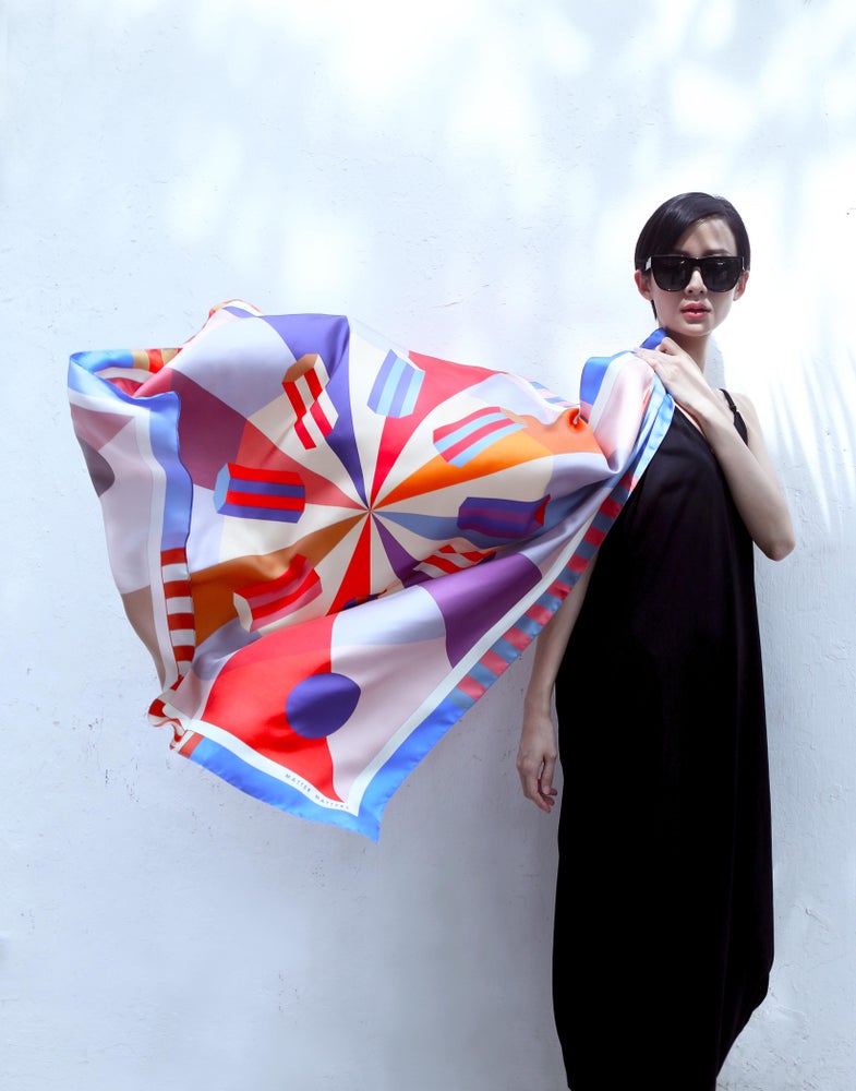 Matter Matters Pink Time Square Scarf