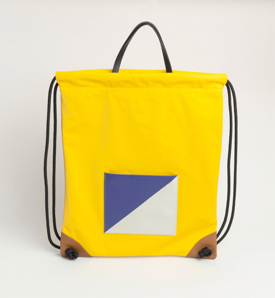 The Square / Drawstring Backpack • Yellow