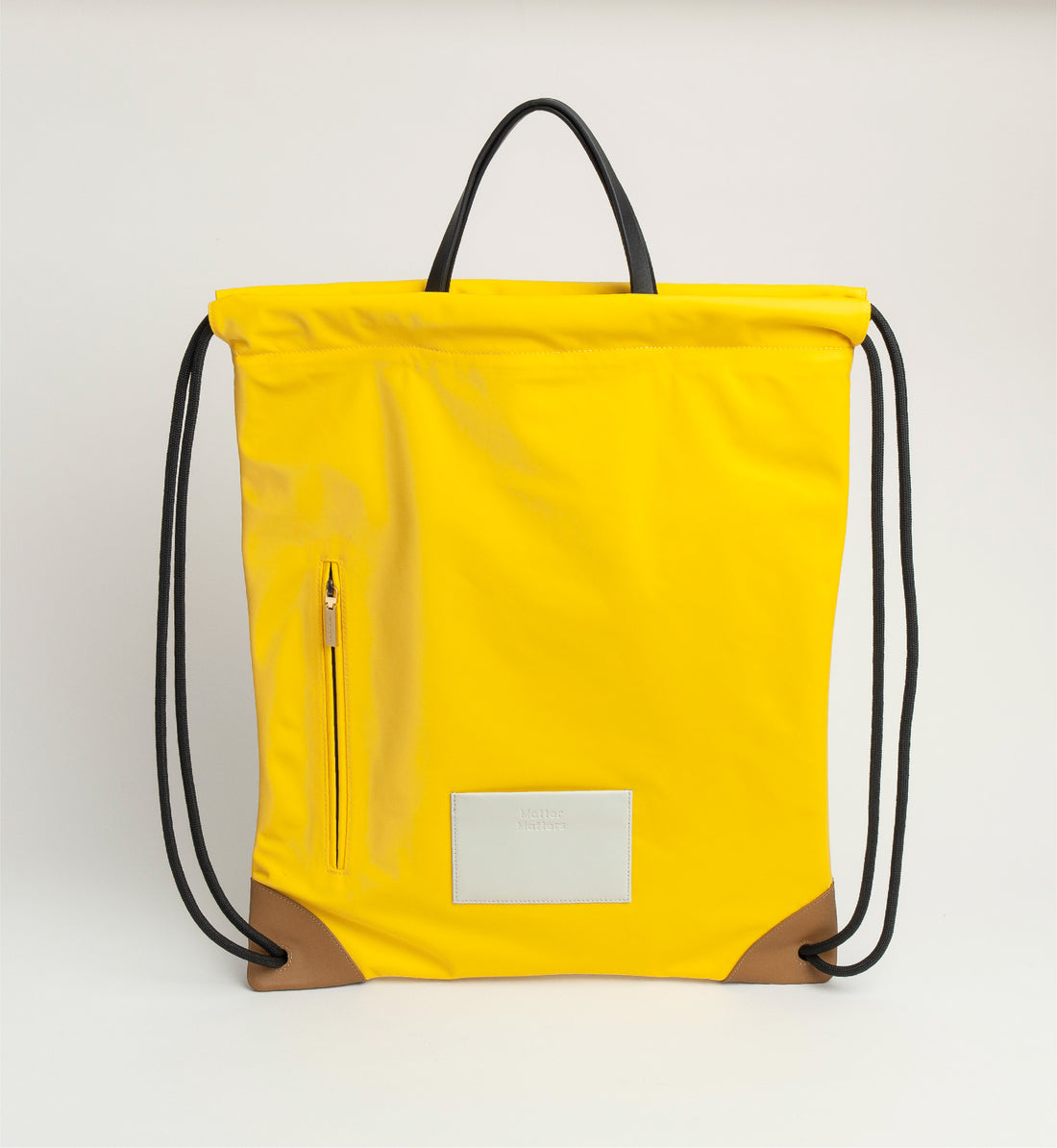 The Square / Drawstring Backpack • Yellow