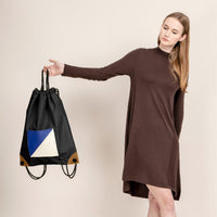 The Square / Drawstring Backpack • Black