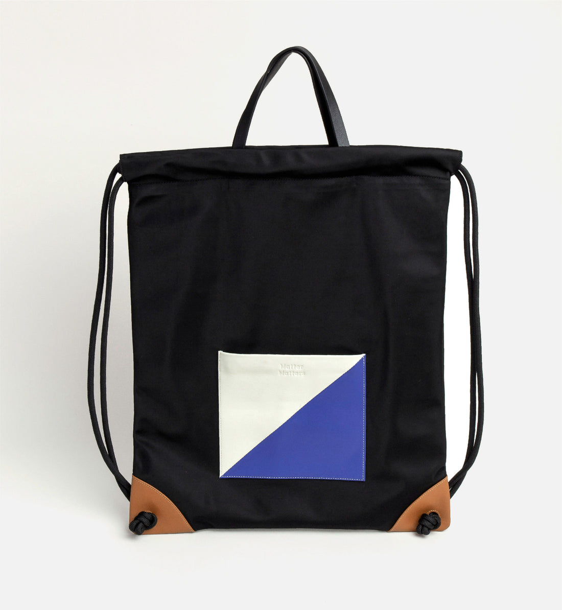 The Square / Drawstring Backpack • Black