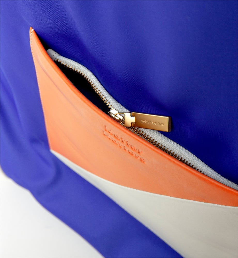 The Square / Drawstring Backpack • Blue