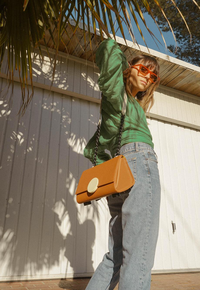 PYTHAGORAS' Shoulder Bag • Brown