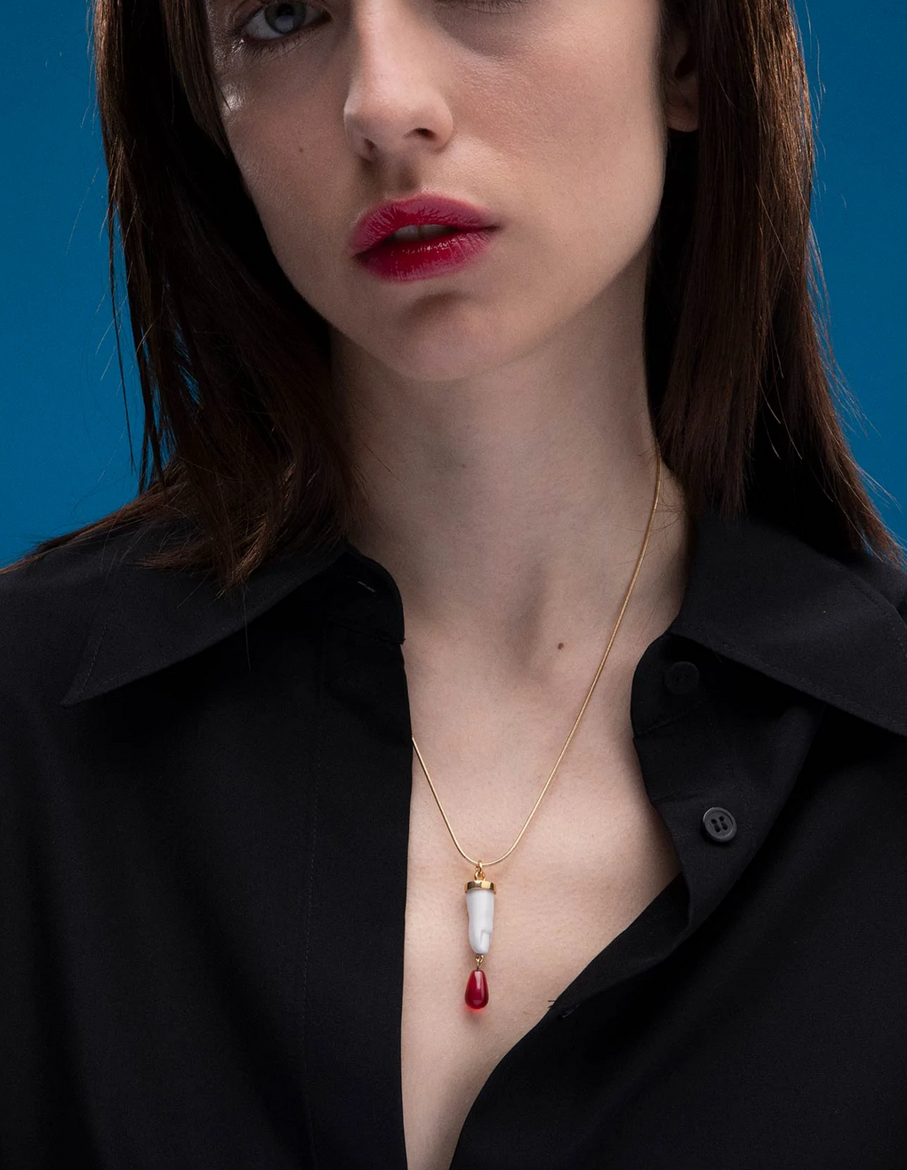 Andres Gallardo / Blood Drop Pendant