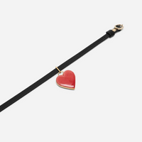 Andres Gallardo / Heart Bi Leather Choker