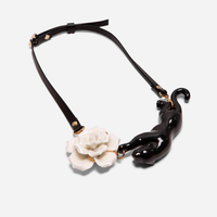 Flower Panther Necklace