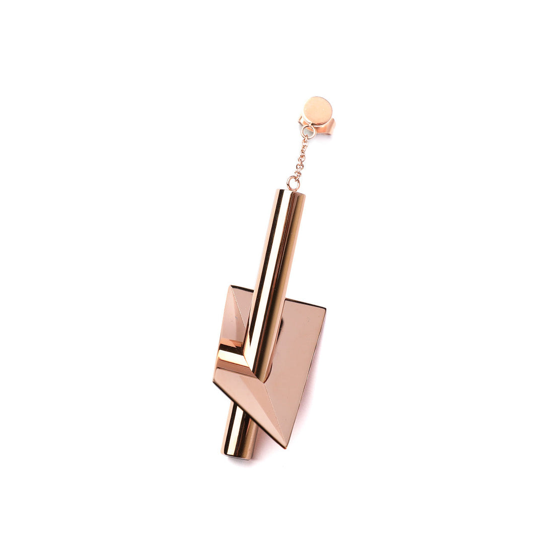 Shannnam / Intersect Earring • Rose Gold