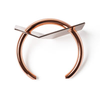 Shannnam / Traversal Bangle • Silver / Rosegold