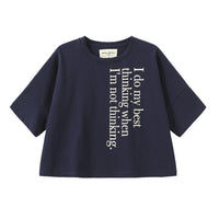 Best Thinking / Oversized Short Tee • Navy