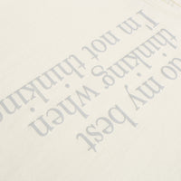 Best thinking / Oversized Short Tee • Beige