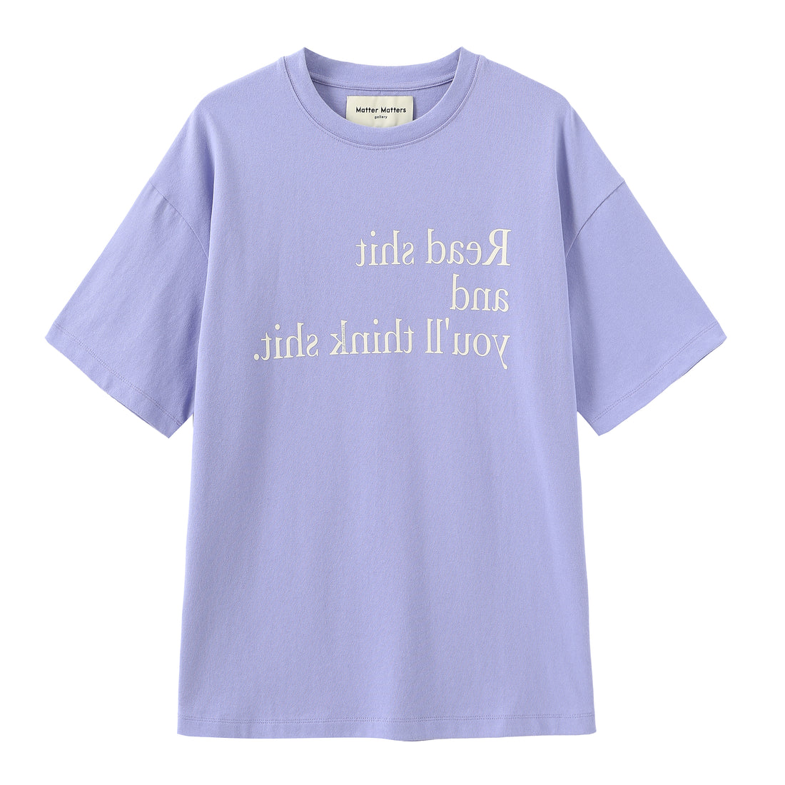 Read Shit / Oversized Long Tee • Purple