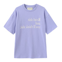 Read Shit / Oversized Long Tee • Purple