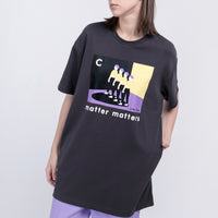 C is for Copy / T-shirt Dress • Charcoal