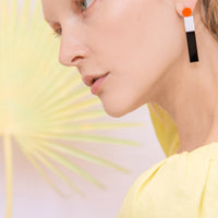 York Drop Earrings • Orange
