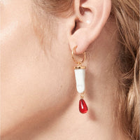 Andres Gallardo / Blood Drop Sling Earring