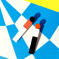 York Drop Earrings • Orange