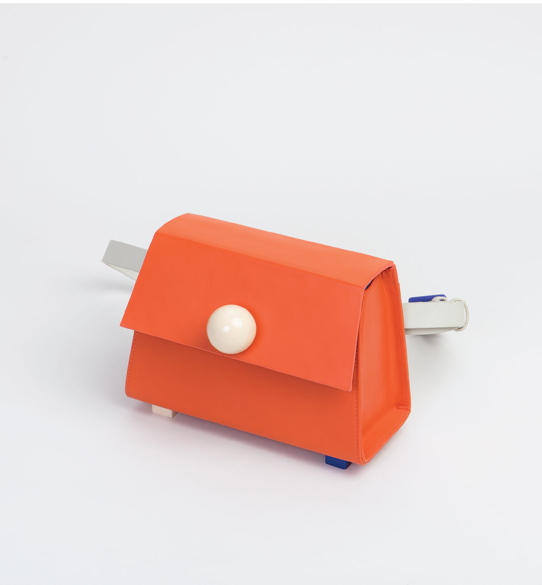 Mini Trapezoid Belt & Shoulder Bag • Orange
