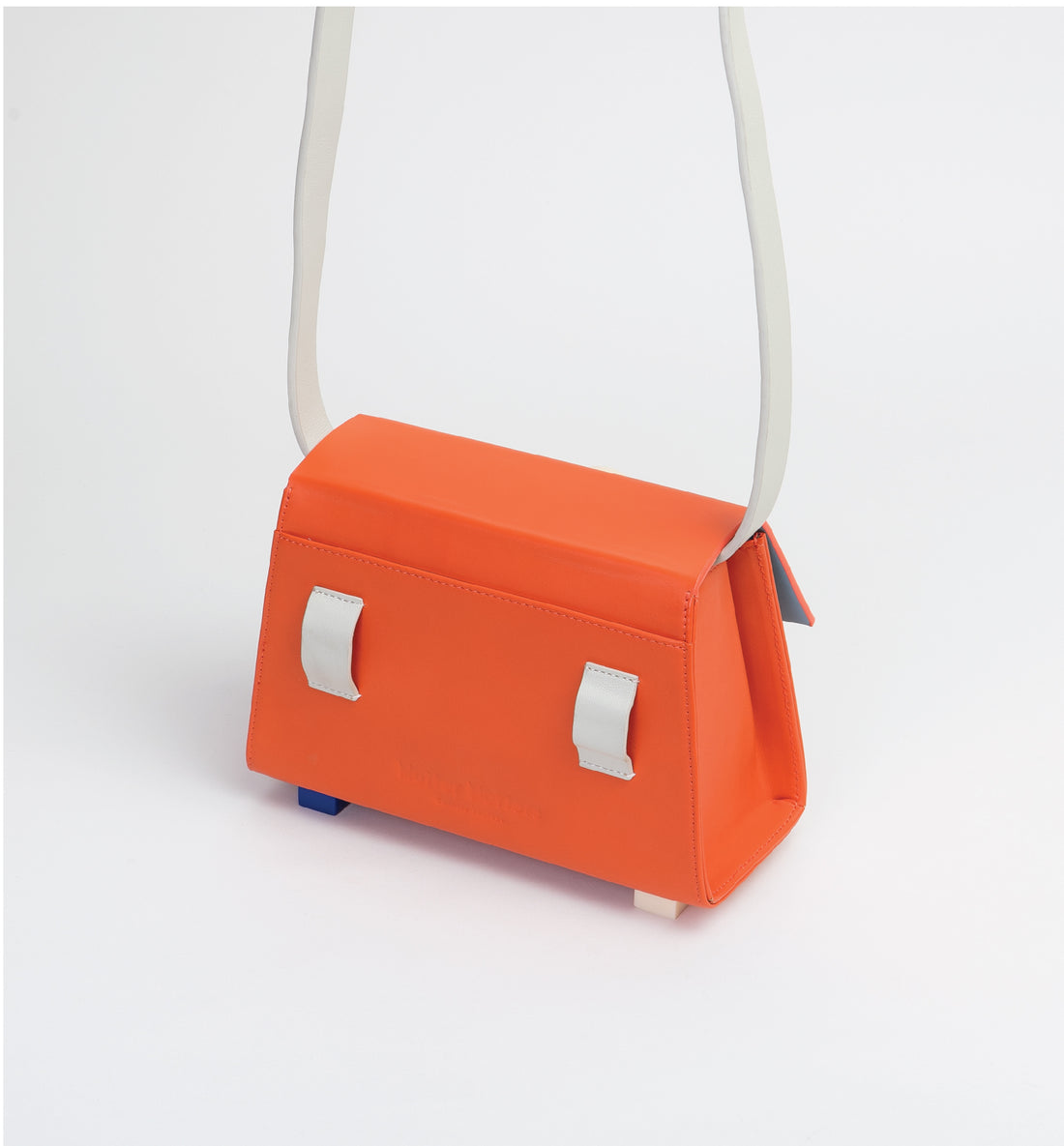 Mini Trapezoid Belt & Shoulder Bag • Orange