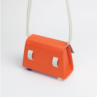 Mini Trapezoid Belt & Shoulder Bag • Orange