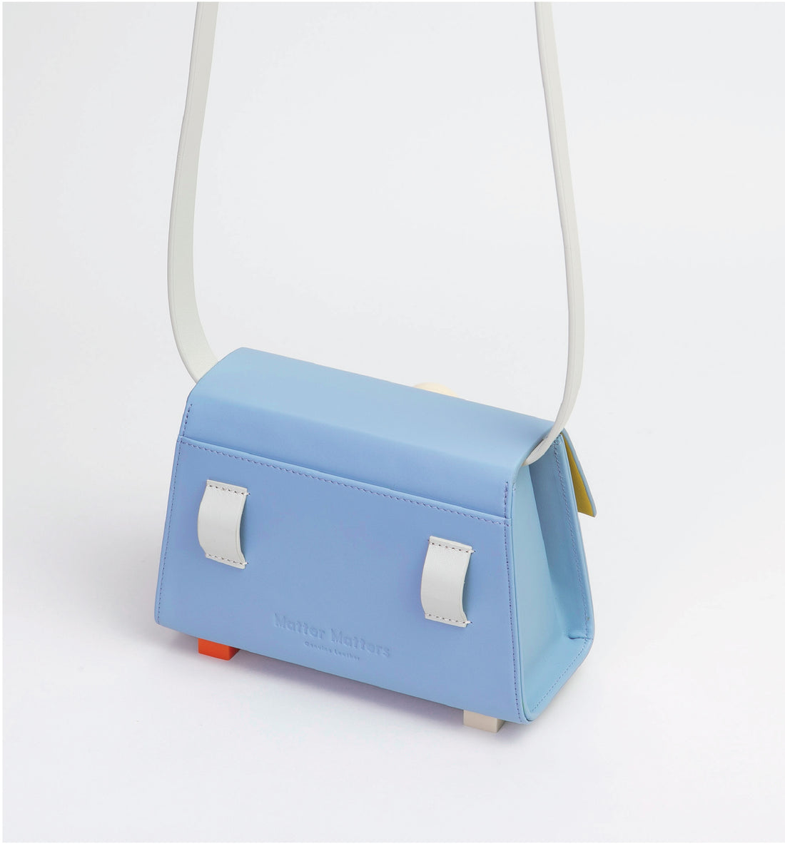 Mini Trapezoid Belt & Shoulder Bag • Light blue