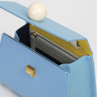 Mini Trapezoid Belt & Shoulder Bag • Light blue