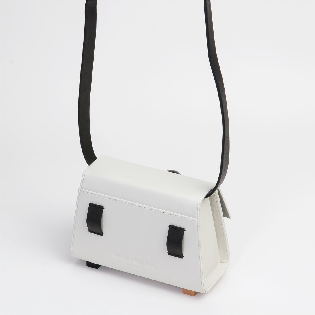 Mini Trapezoid Belt & Shoulder Bag • Beige