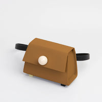 Mini Trapezoid Belt & Shoulder Bag • Brown