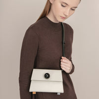 Mini Trapezoid Belt & Shoulder Bag • Beige
