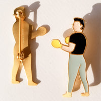 Knockout / Brooch • 4 colour options