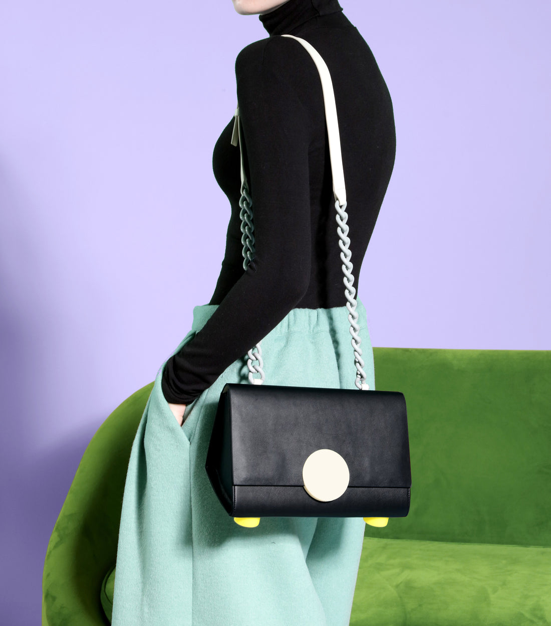 PYTHAGORAS' Shoulder Bag • Black