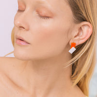 Casa Earrings • Orange