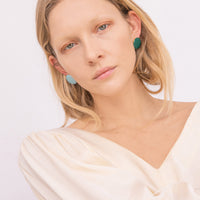 Circle Studs • Dark Teal