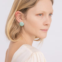 Circle Studs • Dark Teal