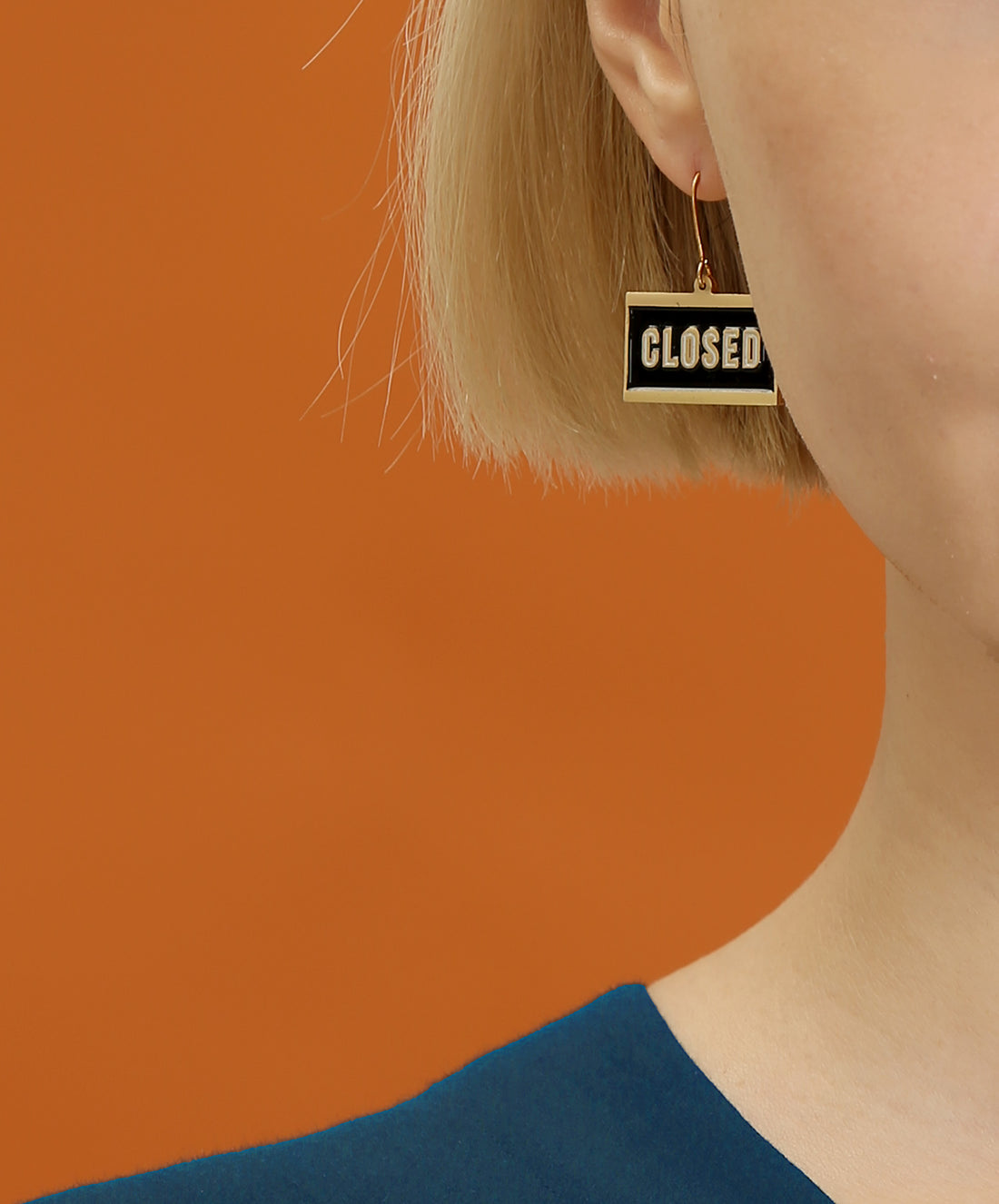 Open & Closed / Earrings • Black