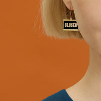 Open & Closed / Earrings • Black