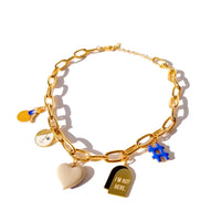 Speak Your Mind / Charms Necklace • Royal Blue