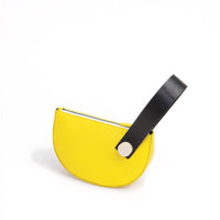 Mini Half Moon Clutch • Yellow + Black