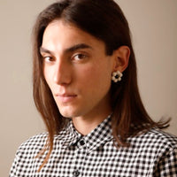 Andres Gallardo / Flower Balloon Earrings Yellow