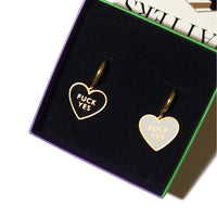Fuck Yes Earring • Black / Reversible