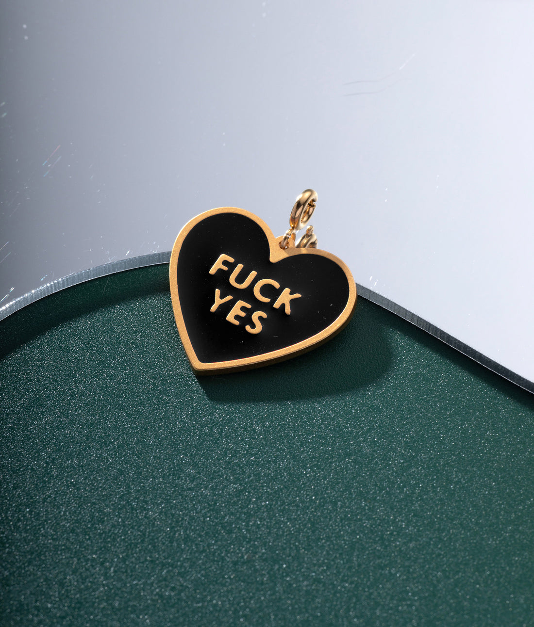 Fuck Yes Pendant • Black / Reversible