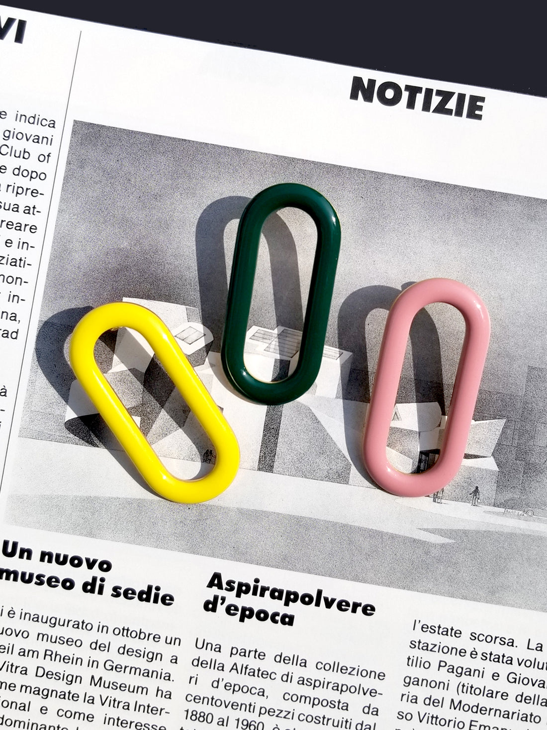 Oval Earrings • Green