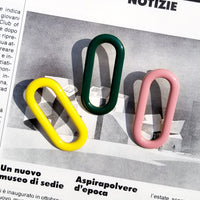 Oval Earrings • Green