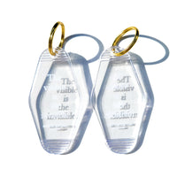 MMG Keyring • Transparent • The visible is the invisible.