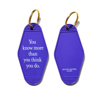 MMG Keyring • Purple • You know more than you think you do.