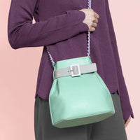 Mini Bucket Chained Bag • Mint